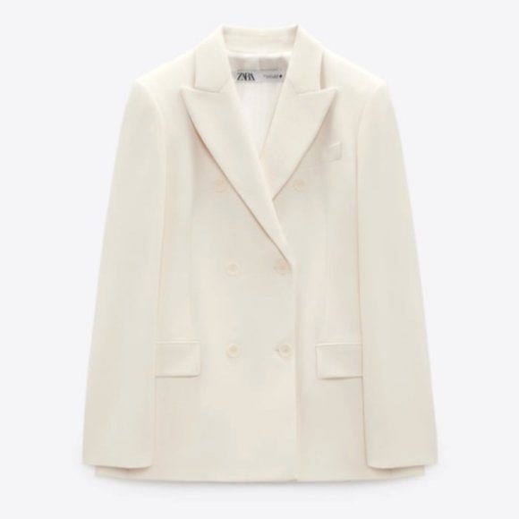 ZARA TAILORED DOUBLE BREASTED BLAZER - Picture 3 of 10